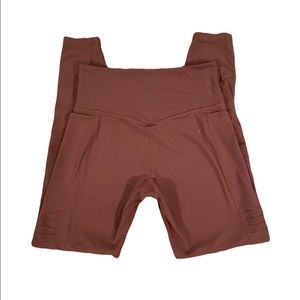 Maroon Athleta Patch Leggings